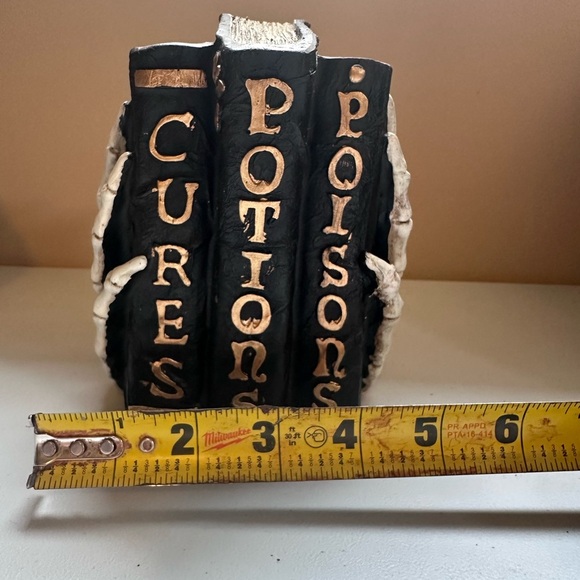 Skeleton Book Halloween Spooky Spells Decor - Picture 5 of 6